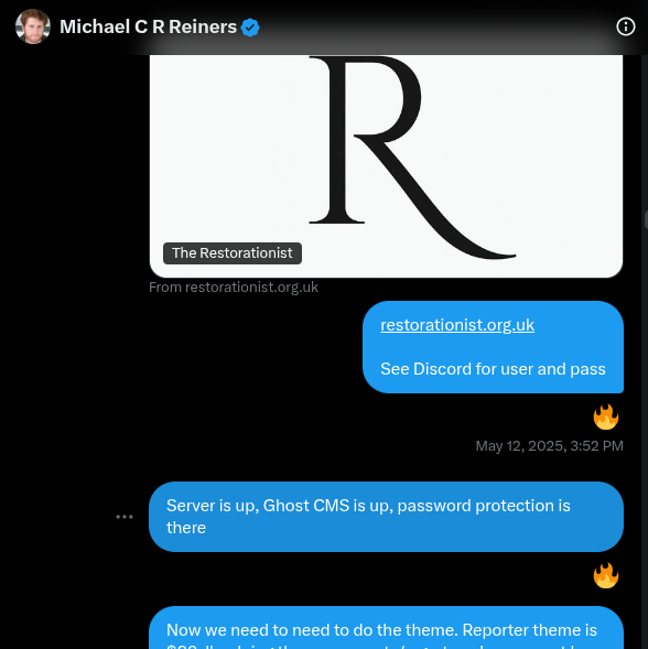 How Long Did The Restorationist Tolerate the Depravity of Michael Reiners?